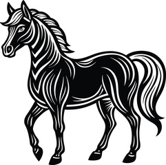 Obraz premium Horse vector illustration