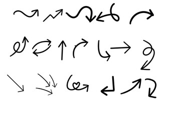 arrow vector variations can be used for icons and illustrations