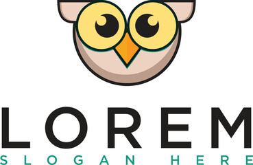 Mobile Dark brown owl logo with a modern minimalist creative design. A symbol of warmth, intelligence and professionalism. Suitable for branding, business and corporate visual identity
