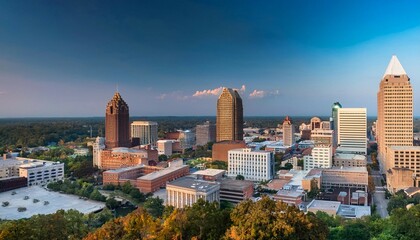 macon georgia usa downtown skyline