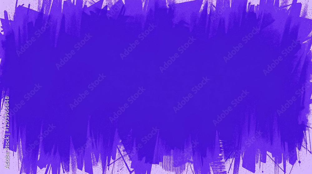 Poster abstract violet splatters border design element for backgrounds or templates