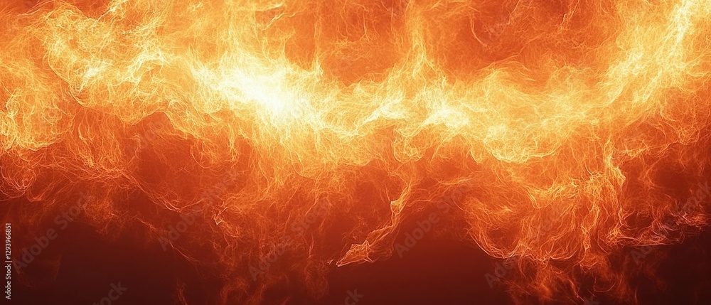 Poster fiery orange abstract background with glowing light and smoky texture creating a warm and dynamic vi