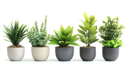 Fototapeta premium Potted Plants Collection - Fresh & Modern Home Decor