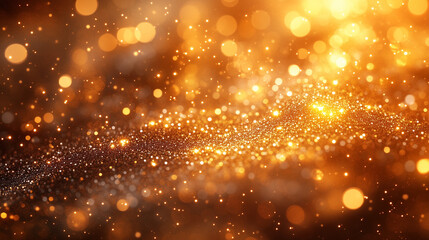 黄金に光り輝く粒子