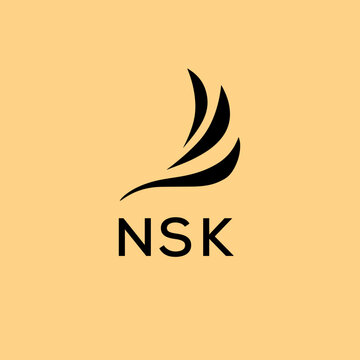 NSK letter logo design 