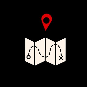 map with pin pointer