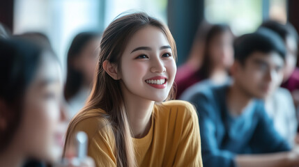 Fototapeta premium Learning Chinese is challenging and time-consuming, but for young people worldwide, it’s worthwhile in the long run due to China’s growing influence and global opportunities.