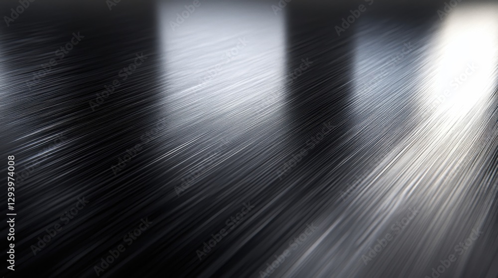 Aufkleber smooth metallic surface with elegant light reflection and texture