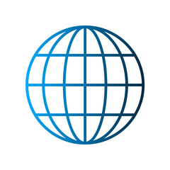 Globe icon design template