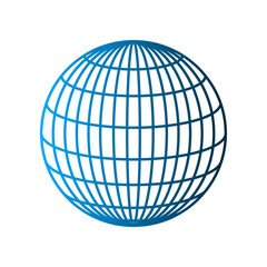 Globe icon design template