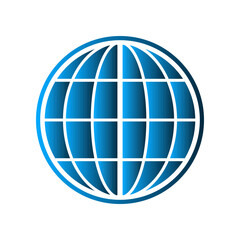 Globe icon design template