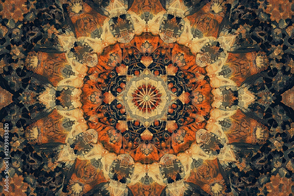 Poster patterns of color and shape blend together in a mesmerizing kaleidoscope display that continually mo