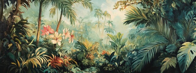 Tranquil Tropical Rainforest, A Celebration of Nature's Biodiversity