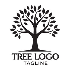 Obraz premium Tree Logo Icon Vector. Family tree logo design. Vector illustration.