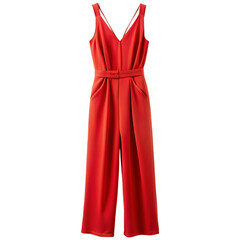 Red jump suit dress
