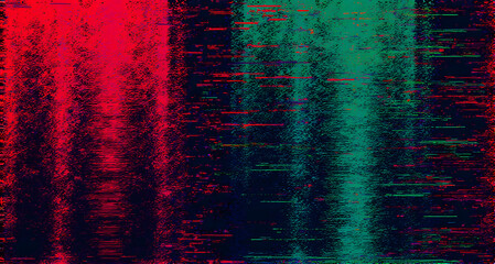 Naklejka premium Abstract Glitch Art Background
