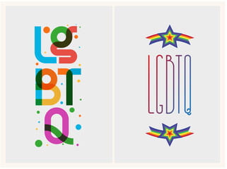 lgbtq typography  art 7 color palette art