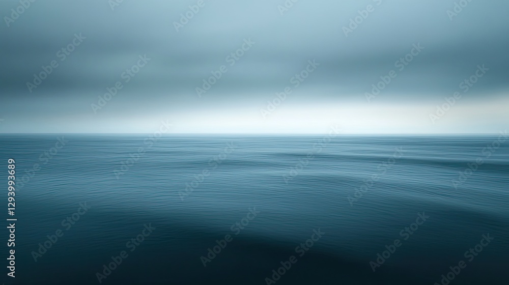 Poster soft-focus fog drifting through an open field, with the horizon blending into the misty background.