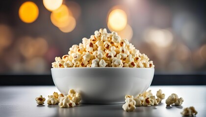 Bowl of popcorn for a movie night