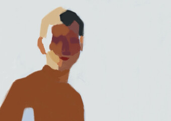 光の人物イラスト