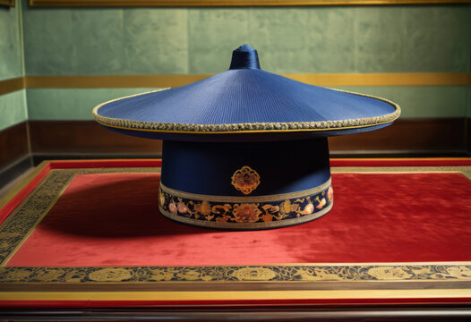 The hat worn by the eunuchs of the Republic of China in Prince Teng's Pavilion