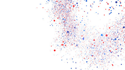 Colorful confetti burst, festive backdrop. Ideal for celebrations.