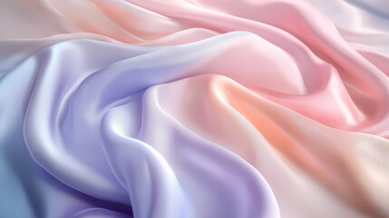 Fototapeta premium Smooth elegant pink, purple, and orange gradient silk or satin luxury cloth texture background