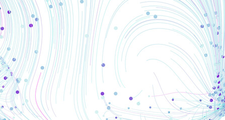 Abstract background with flowing lines and colorful dots. Perfect for modern designs.