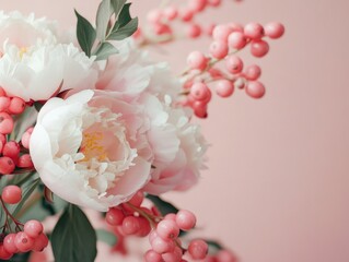 Obraz premium Pink Peonies Bouquet