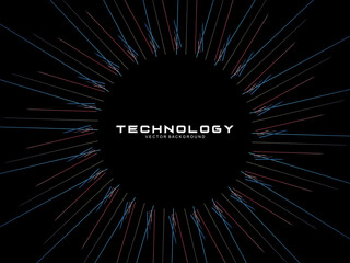 Music poster design background. Electro Sound Cover template with dynamic abstract gradient circular geometric shapes and lines for social media, technology, digital, flyer, party, festival, club, etc