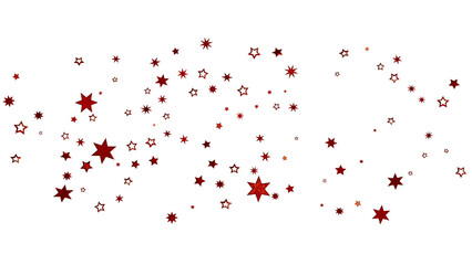 Obraz premium Red Starry Scatter Background