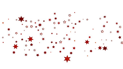 Obraz premium Red Star Scatter Background