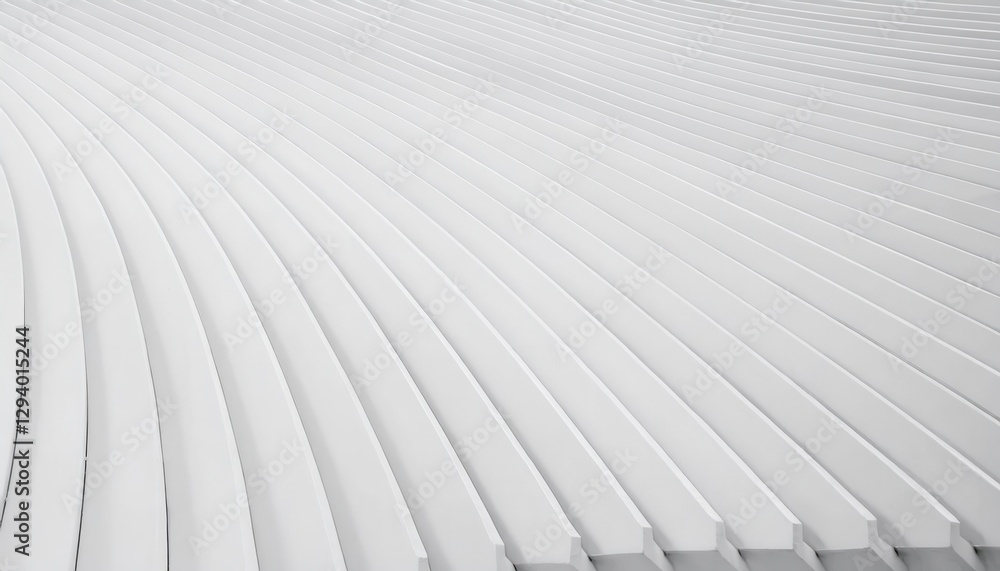 Leinwandbilder abstract white curves flowing on smooth surface, modern minimalistic design for background and digit