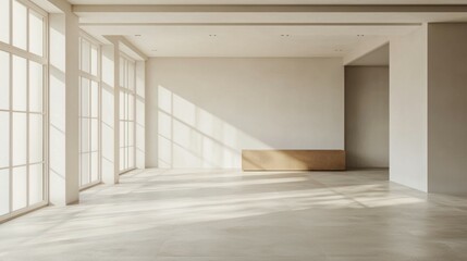 Obraz premium Bright and Spacious Modern Living Room with Natural Light