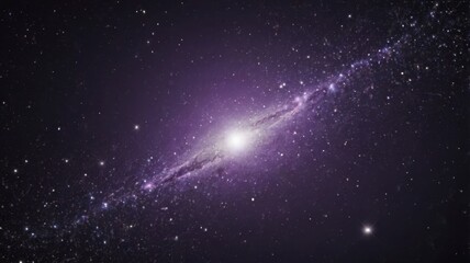 Spectacular Star Field Displaying Galactic Wonders in Deep Space with Clusters of Stars Light and Purple Hues