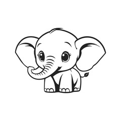 Playful Baby Elephant Calf