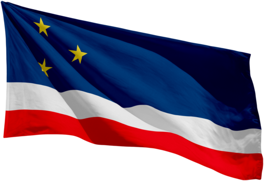 waving flag of gagauzia on transparent background