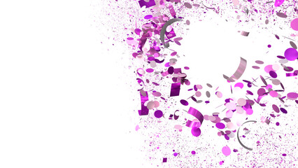 Festive confetti burst, ideal for party invitations, celebrations, and joyful designs.