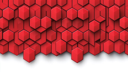 Red Hexagon Geometric Pattern Background .red background