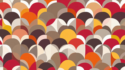 Colorful Geometric Pattern Design .red background