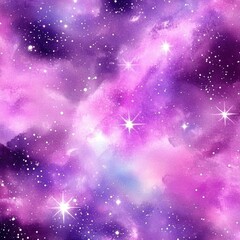 Obraz premium Starry Night Cosmos Wallpaper