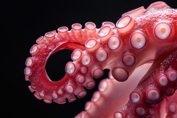 Close Octopus Arm With Visible