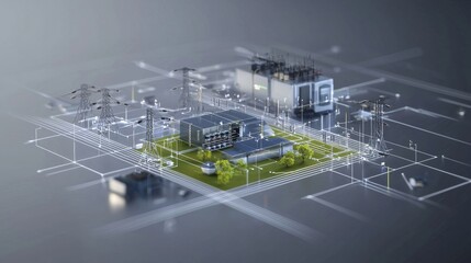 Centralized Power Grid System with Futuristic Technological Infrastructure