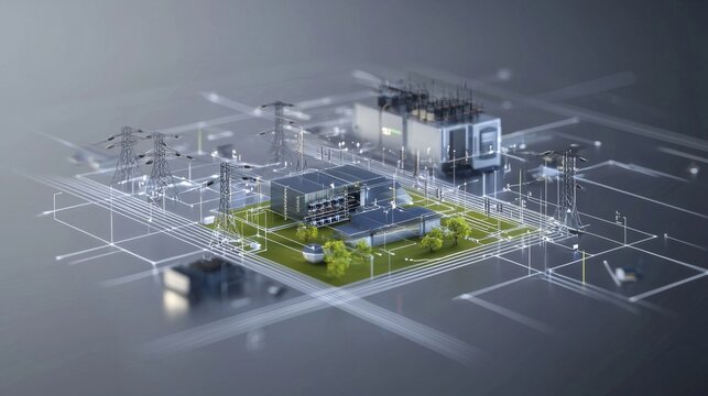 Centralized Power Grid System with Futuristic Technological Infrastructure