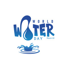 world water day, march 22, suitable for web banner or card campaign