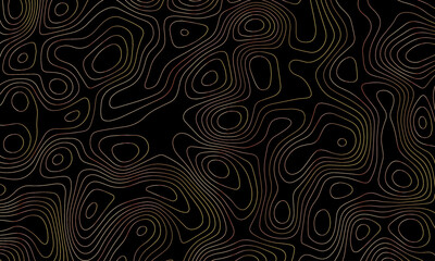 Fototapeta premium Black on white contours vector topography stylized height of the lines. Topographic map backdrop. Conditional geography scheme and the terrain path. Contour line abstract background.