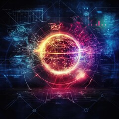 Obraz premium Space Exploration Technology Concept