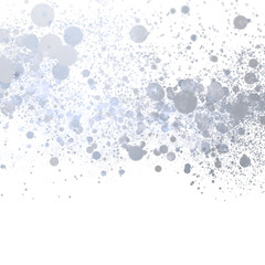 Elegant silver bokeh, perfect for websites, presentations, or festive designs.  High-resolution image.