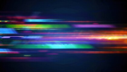 abstract colorful light streaks with neon glow, vibrant long exposure motion blur, digital background