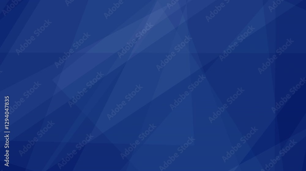 Poster loopable abstract blue geometric background: overlapping translucent shapes creating a modern, minim